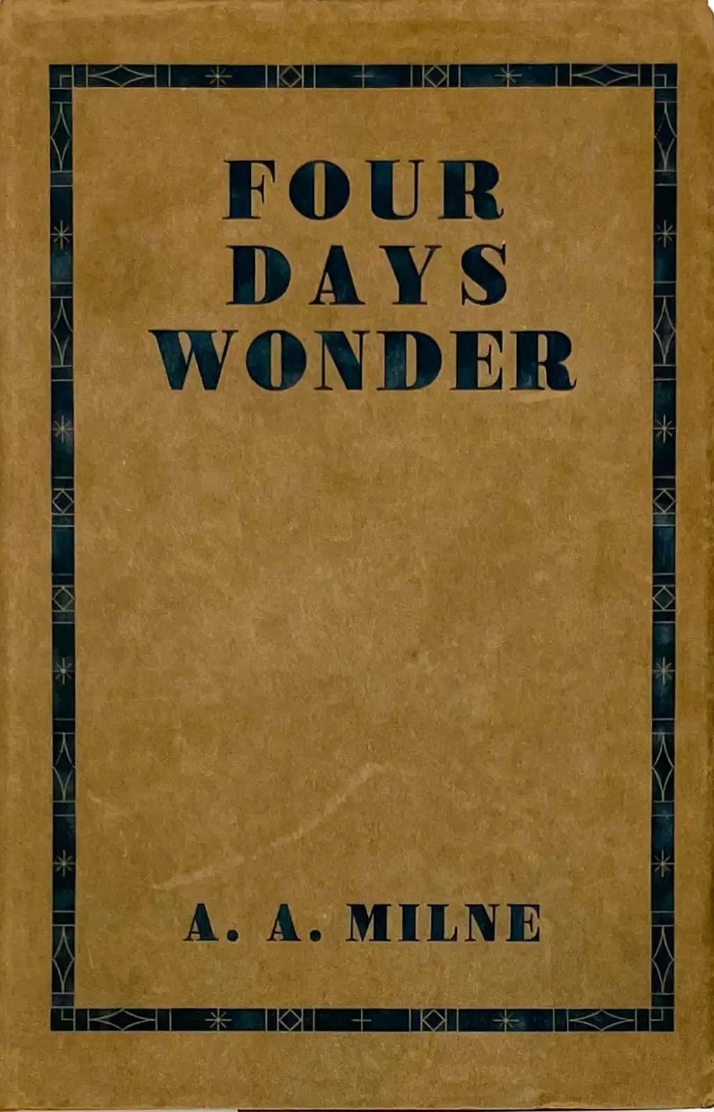 Cover »Four Days Wonder«
